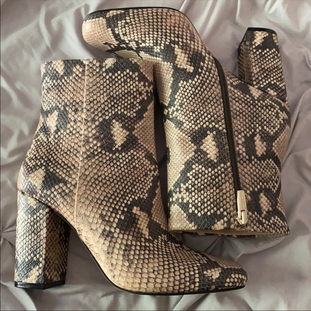 Vince Camuto Snakeskin Booties